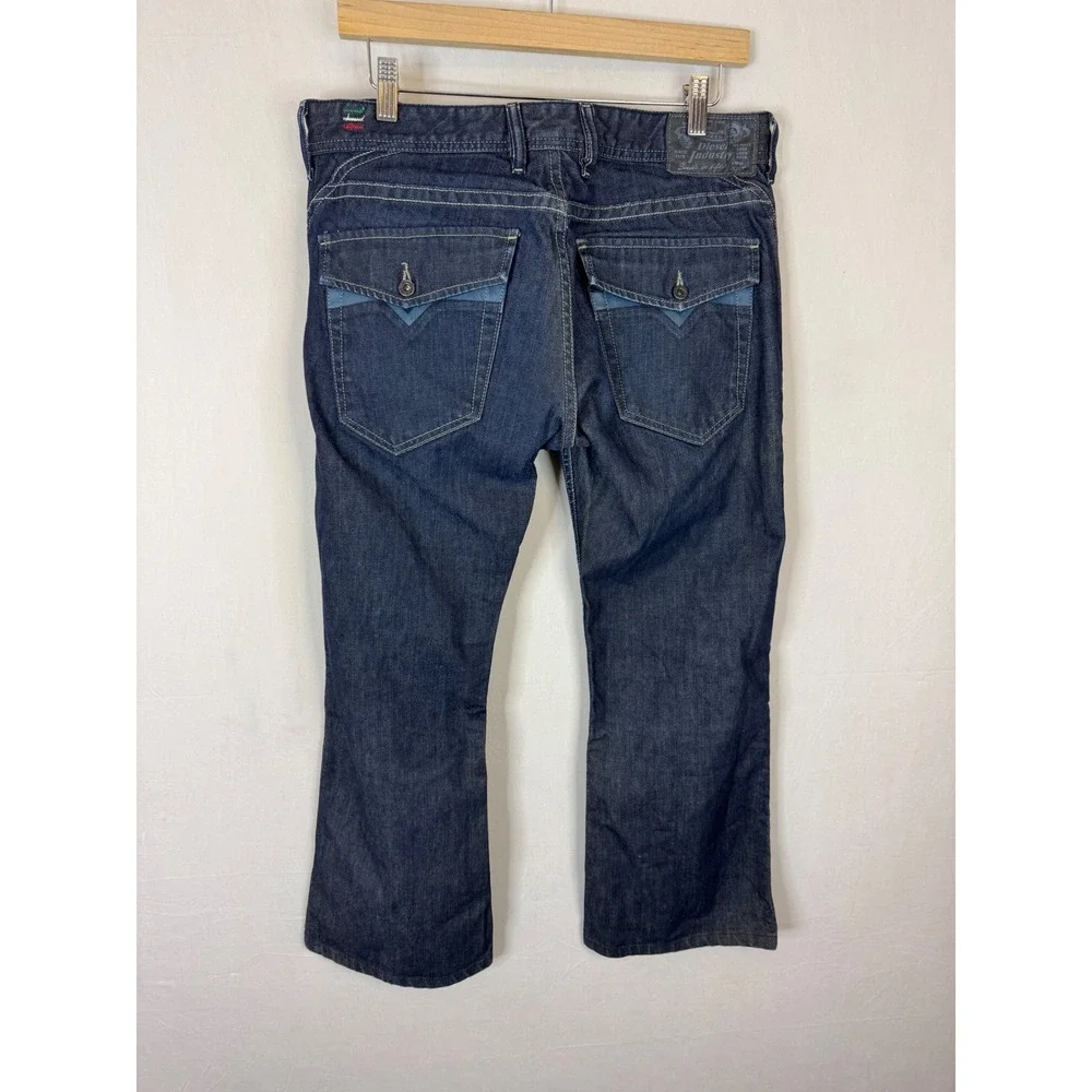 Diesel Ruky 0088Z‎ Mens Dark Wash Straight Leg Jeans  Italy 32x30 Fits 32X28